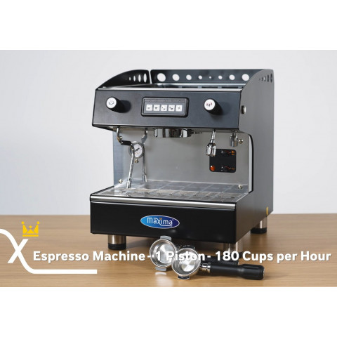 MAXIMA Espresso kávéfőző - 1 karos - 180 csésze/óra
