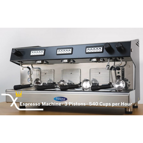 MAXIMA Espresso kávéfőző - 3 karos - 540 csésze/óra