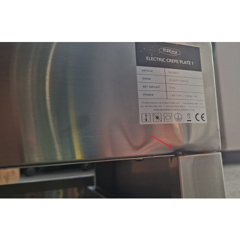 MAXIMA CP 1 elektromos palacsintasütő 40cm DEMO