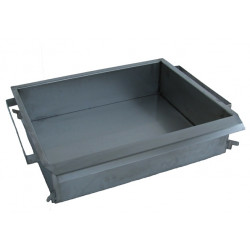 Lángossütő serpenyő háromégős sütőhöz - inox