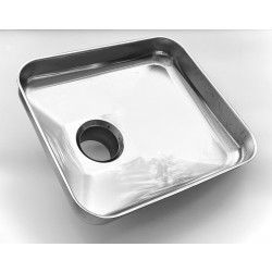 TRE SPADE inox adagoló tálca húsdarálóhoz