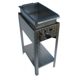 Lángos és fánksütő inox serpenyővel - 1 égős gázüzemű