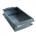 Lángossütő serpenyő egyégős sütőhöz - inox - csappal