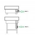 Lángossütő serpenyő egyégős sütőhöz - inox - csappal