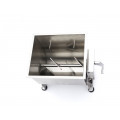 MAXIMA kézi húsmixer billenő tállal - 30 L/25 kg hús